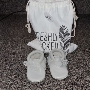 New Freshly Picked Slate Gray Soft Bottom Slip-on Moccasin Shoes Size 0